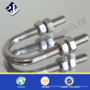 A2-70 stainless steel bolt and nut 304 U bolt and nut Stainless steel U bolt and nut